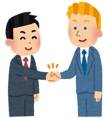 顧客や取引先に訪問